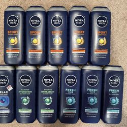 Nivea Men body wash 16.9 oz: $3 each