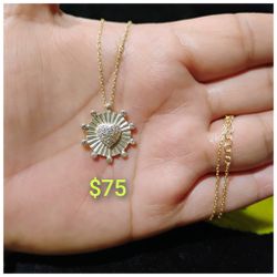 925 Sterling Silver Chain With The Pendant/Cadena Con Dije De Plata 925