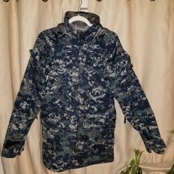 Waterproof Navy Jacket/ Hoodie