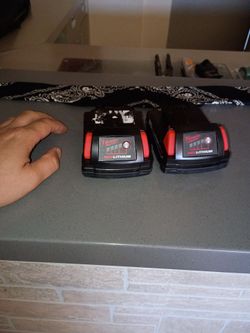 2 Milwaukee m18 batteries
