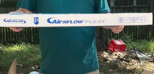 Airflow pleat 24x24x2
