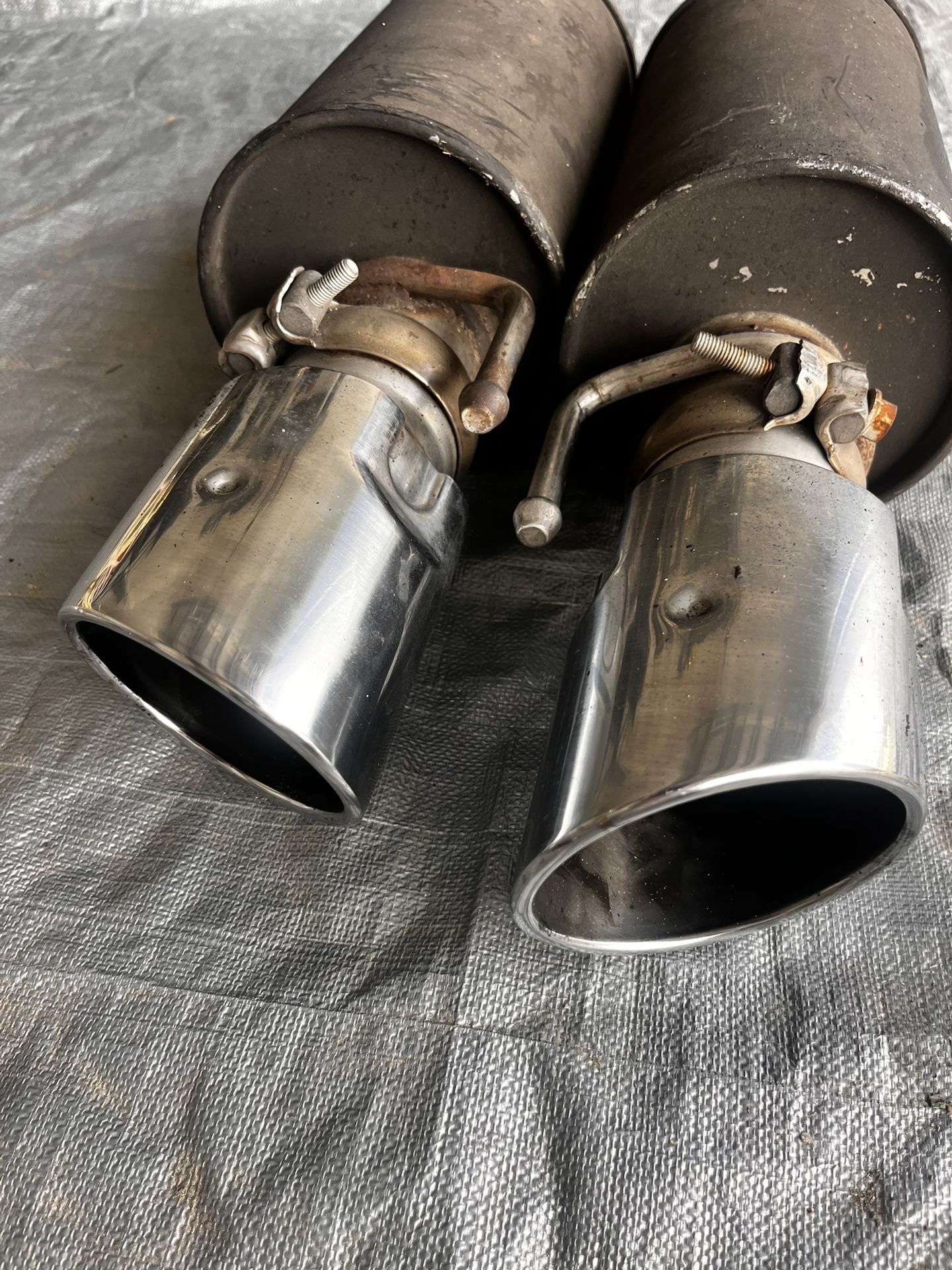 DODGE CHARGER R/T SCAT PACK 6.4L 15-23 REAR LEFT DRIVER SIDE EXHAUST MUFFLER 57K