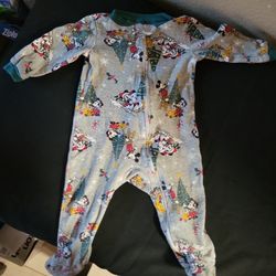 Baby boy Mickey christmas p j