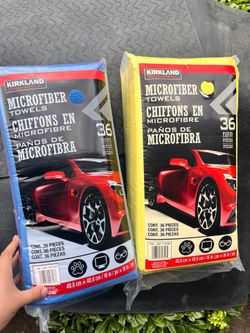 Microfiber Towels Kirkland Blue Or Yellow Rags