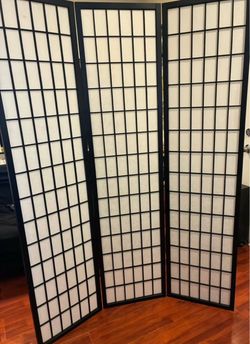 3-Panel Shoji Room Divider Screen