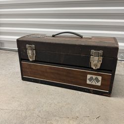 VINTAGE SEARS CRAFTSMAN TOOL BOX ROAD & TRACK RALLY BOX