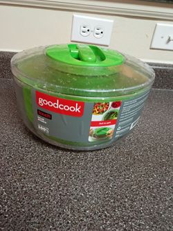 Good Cook Touch Non-Slip Base Salad Spinner with Pull Cord Handle