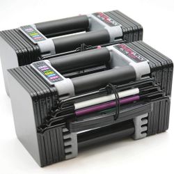 PowerBlock Elite EXP Adjustable Dumbbells, (2) 5-50 lb. Dumbbells, 