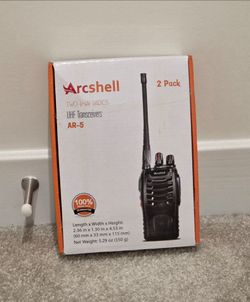 Arcshell Walkie Talkies - 1 pair with chargers