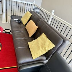 Loft Sofa Bed Reclining To Lay Flat And Leather