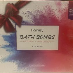Bath Bombs- 12 X 2.5 OZ Homasy 100% Natural 