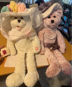 Two Chantilly Musical Bears