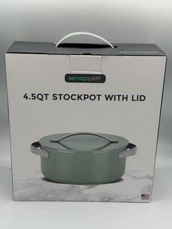 Servappétit 4.5 QT Ceramic Stockpot with Lid (Sage Green) - NIB