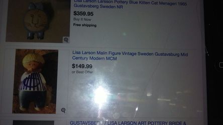 Lisa Larson Vintage malin figure, mid century