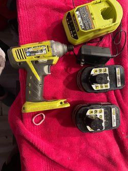 Ryobi 18V Impact Driver with 2 Batteries and Charger