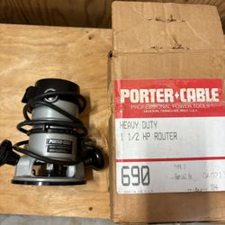Porter Cable Electric Portable Router1 1/2 Hp