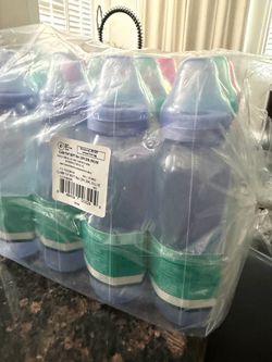 12 pack is unused bottles