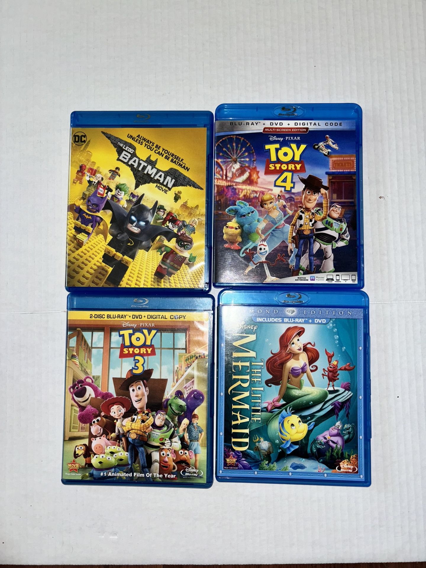 4 Disney Blu Ray Movies