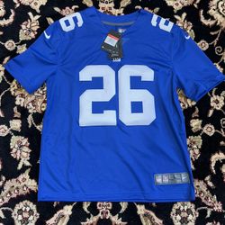 New York Giants Saquon Barkley Nike Royal Game Jersey