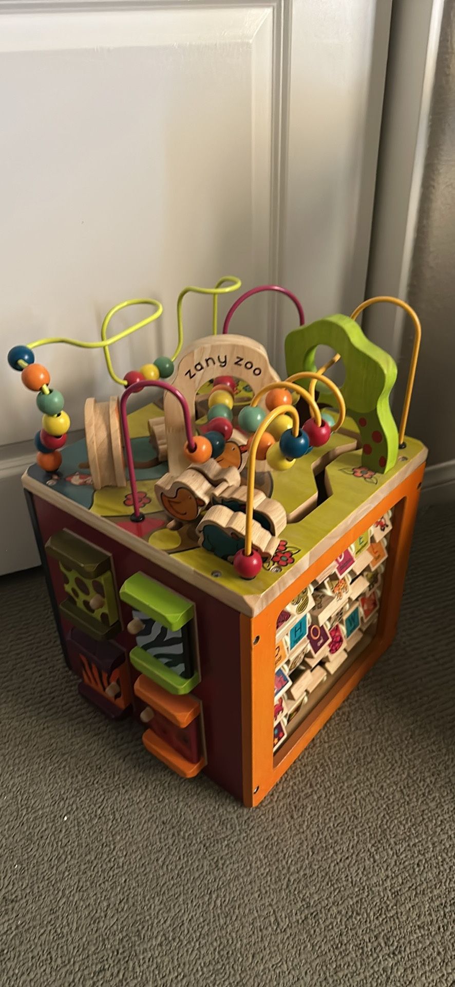Toddler Activity Cube (Zoo Theme)