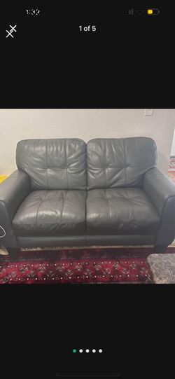3 Pieces Leather Couch Living Room Set