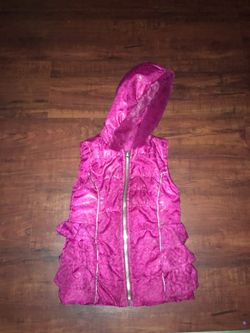 Hoodie vest for girls size 6 very cute