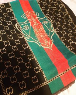 Gucci cashmere silk scarf