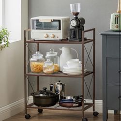 White Or Brown Storage Rack 