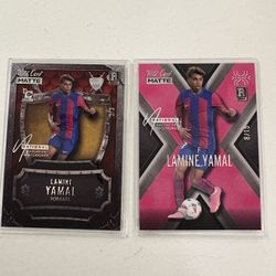 Lamine Yamal Numbered 2 Card Lot.
