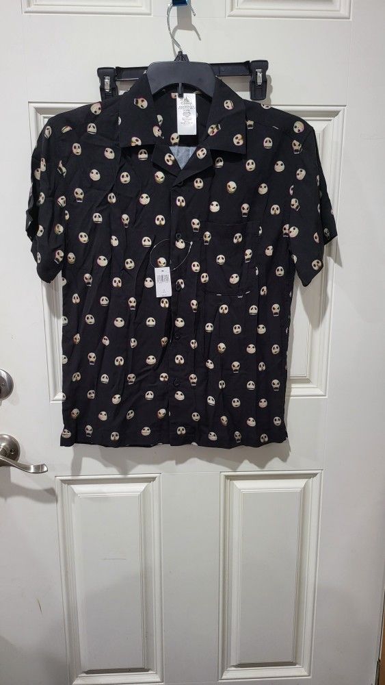 Disney Shirt Adult XSmall Black Jack Skellington