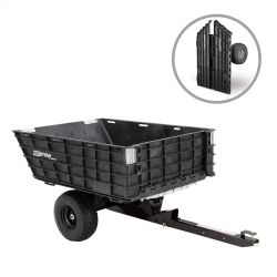 Hauler for Lawn and Garden Tractors and Zero-Turn Mowers with Hitch