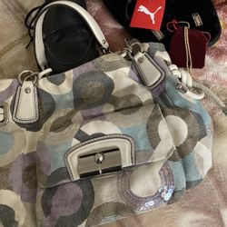 COACH SEQUIN OP ART PURSE