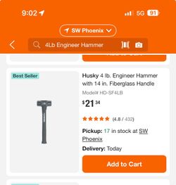 Husky 4lb Hammer