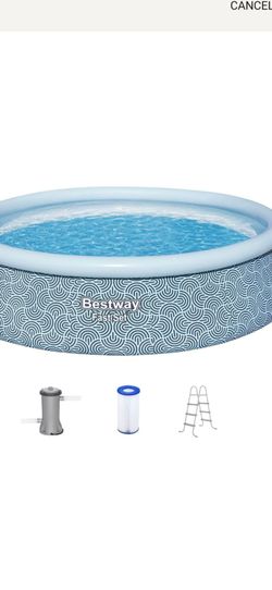 Bestway Fast Set 15’ x 42” Round Inflatable Pool Set