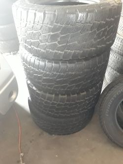 Set of 325/65/18s TERRAGRAPPLERS 75% tread left