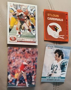 Miscellaneous football cards