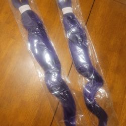 Purple Braiding Hair