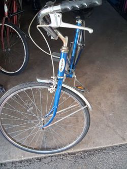 Antique schwinn bicycle ready to ride