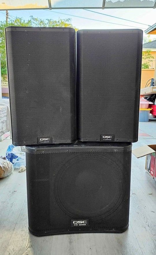 QSC K12.2 Speakers and KW181 Subwoofer