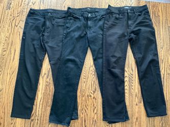 3 Men’s Black Chino Pants – BYLT, Express & RSQ – Size 30–32