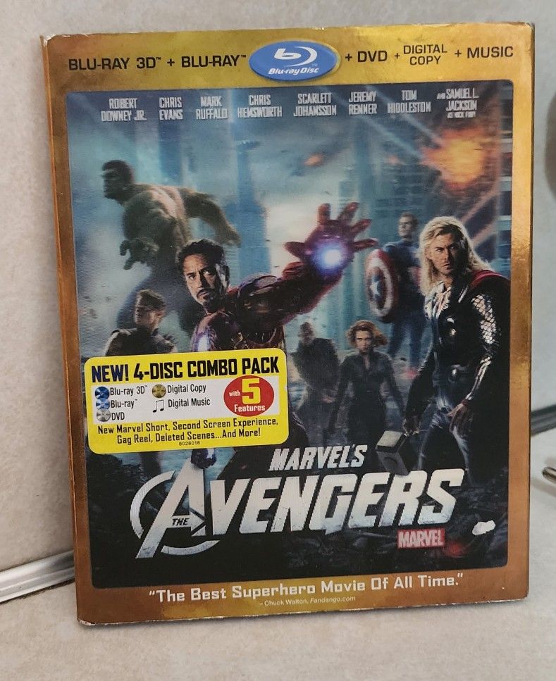 The Avengers Movie 4 Disc Combo Pack