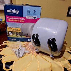  Double Retractable Clothes Line - 98 Drying Feet Long = Approximately 3 Loads Of Laundry