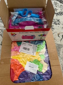 Electric Balloon Pump Kit with 120 Balloons