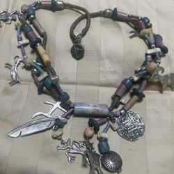 Mary Dowg Hancock Vintage Sterling Charms 3 Strands Necklaces 