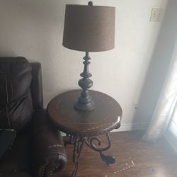 End Table And Lamp