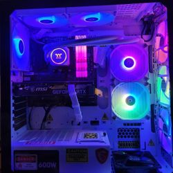 Thermaltake Glacier 360 Liquid-Cooled PC (AMD Ryzen 5 5600X, RTX 3060, 16GB 3600Mhz DDR4 ToughRAM RGB Memory, 1TB NVMe M.2, WiFi, Win 10 Home) Gaming 