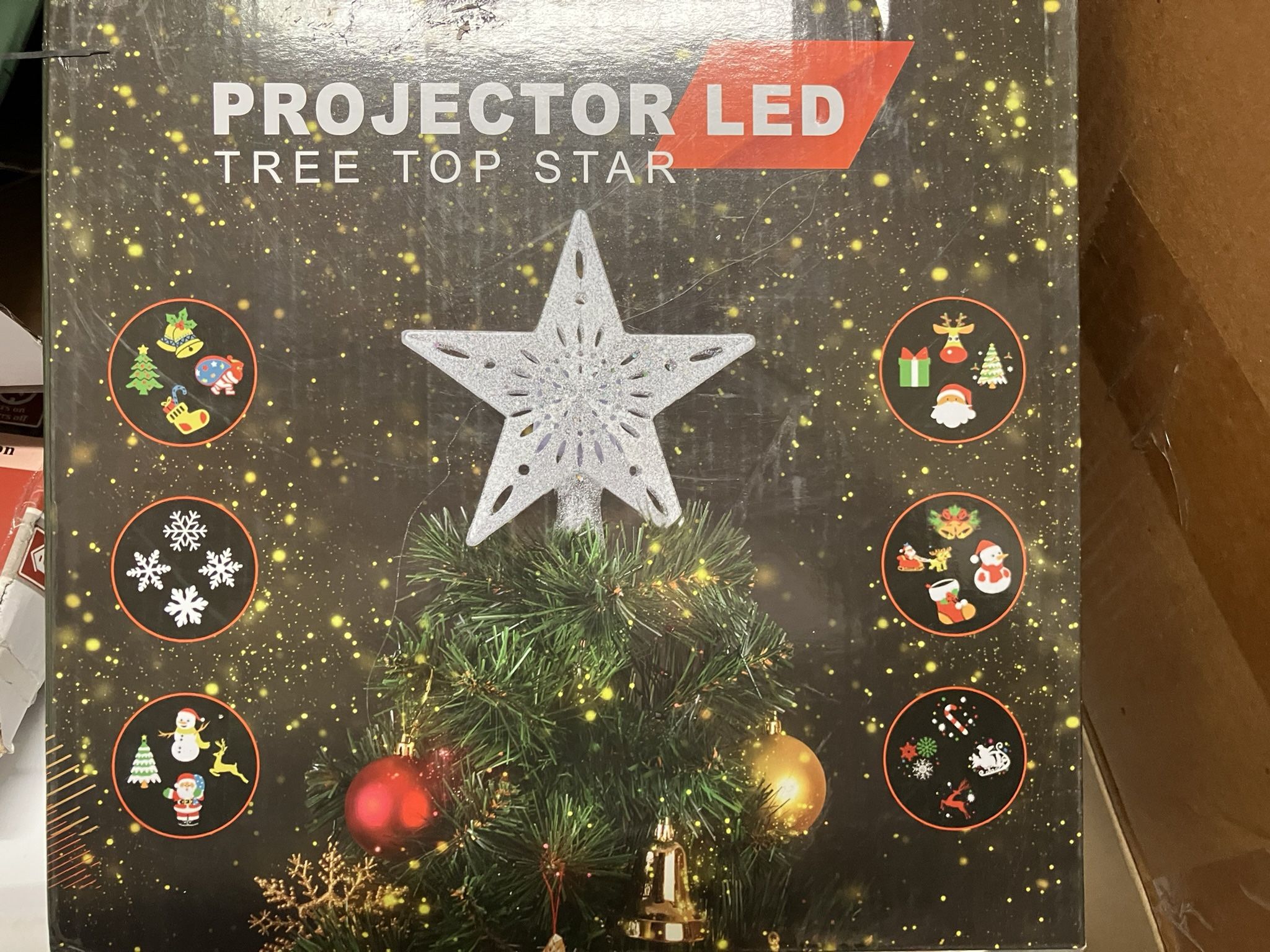 Projector LED tree topper