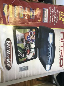 Beige flip down monitor brand new