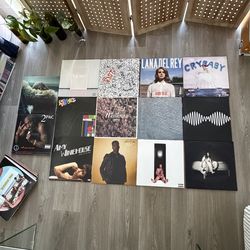 Victrola Record Player & Vinyl Collection