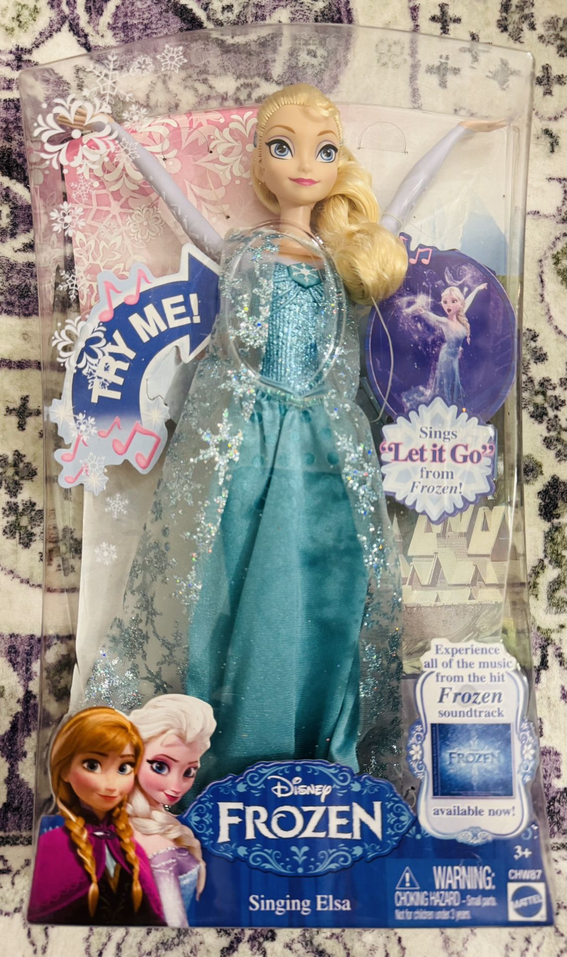 Disney Frozen Singing Elsa 12” Doll NEW -Partially Opened to Put New Batteries in $25 Price is Firm
